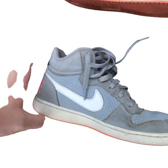 RARE 2016 Nike Court Borough Mid 'Wolf Gray' Size 8.5 - Picture 13 of 16